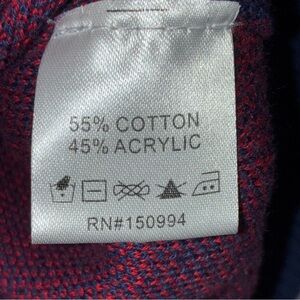 SOLD Nikka K Blue Red Crewneck Lobster Sweater Large Coastal Fishingcore